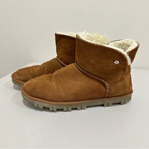 Tommy Bahama Short Boot Mini‎ Winter Snow Shoe Cozy Faux Fur Women's Size 9